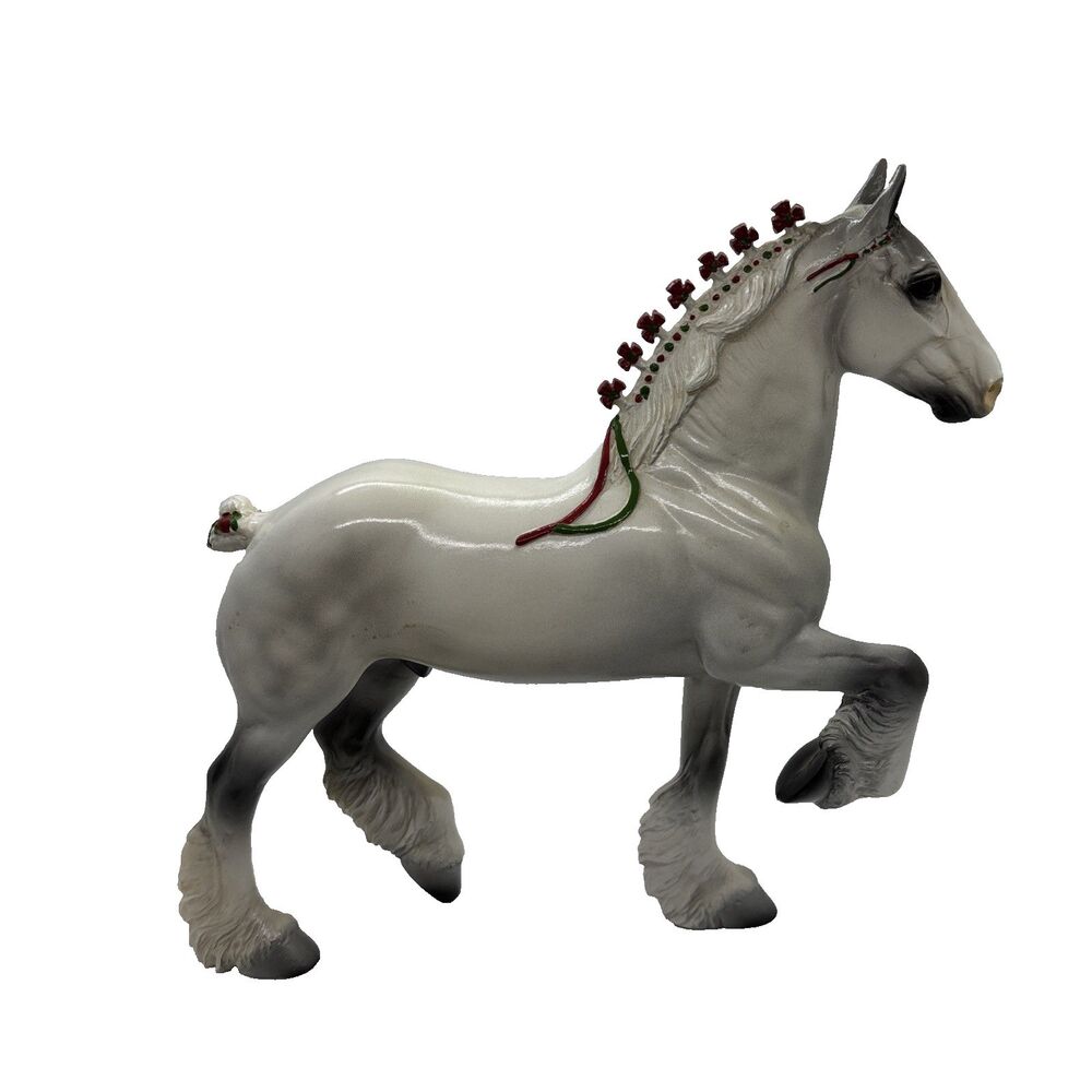 Peter Stone “Christmas 1998” Trotting Drafter Horse - Holiday White